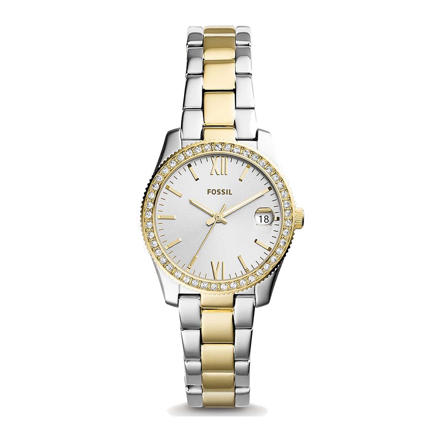 Scarlette Mini Three-Hand Date Two Tone Stainless Steel Watch - House ...