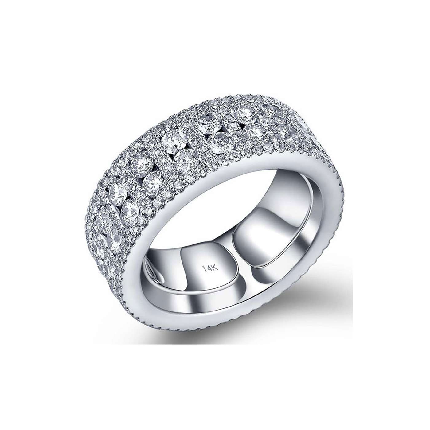 14Kt White Gold Eternity Band - House Of Diamonds