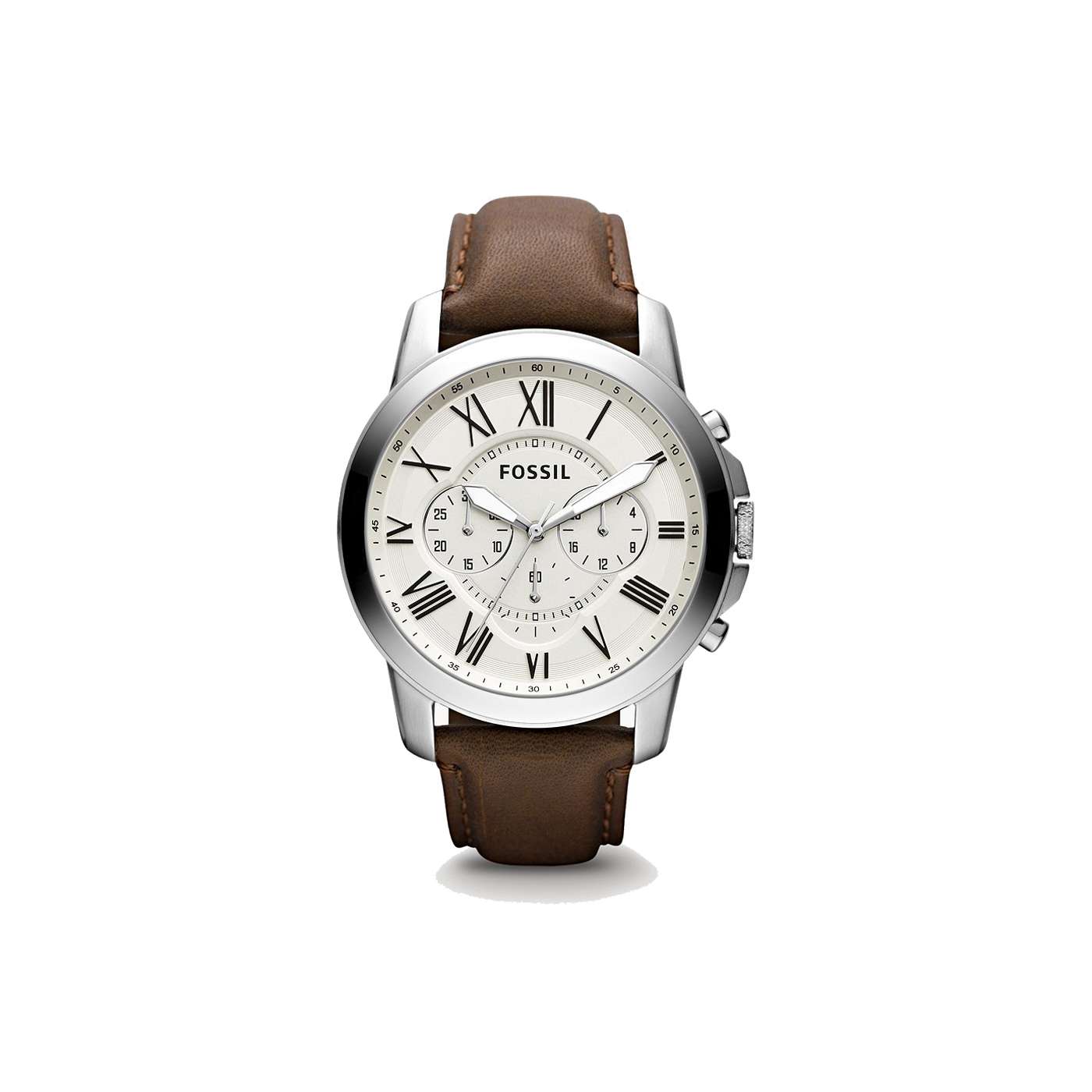 Grant Chronograph Brown Leather Watch - House Of Diamonds